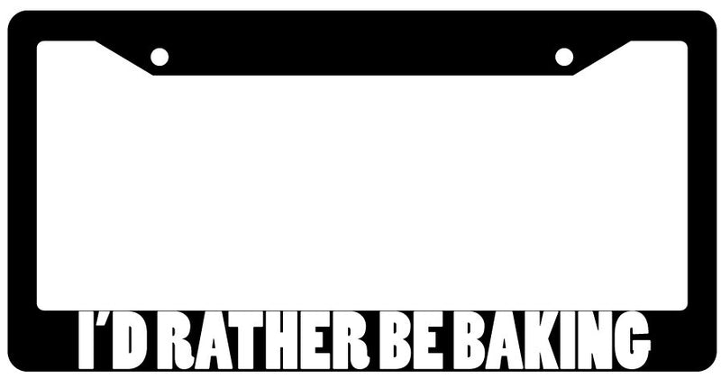 Black License Plate Frame "I&