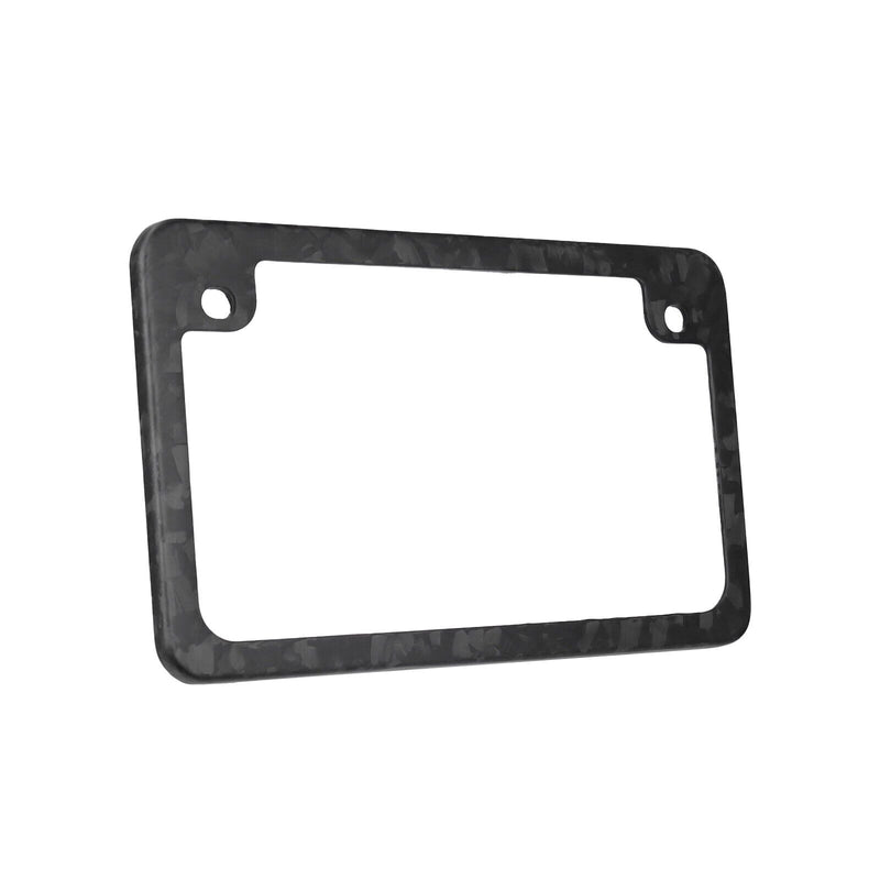 Forged Matte Carbon Fiber Motorcycle License Plate Frame