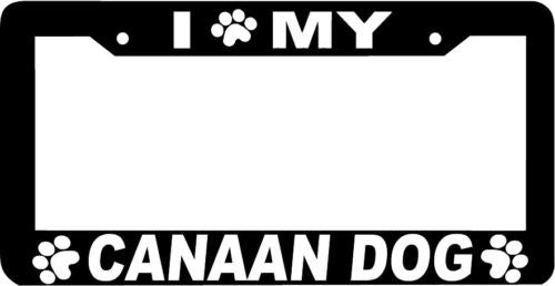 CANAAN DOG paw print License Plate Frame