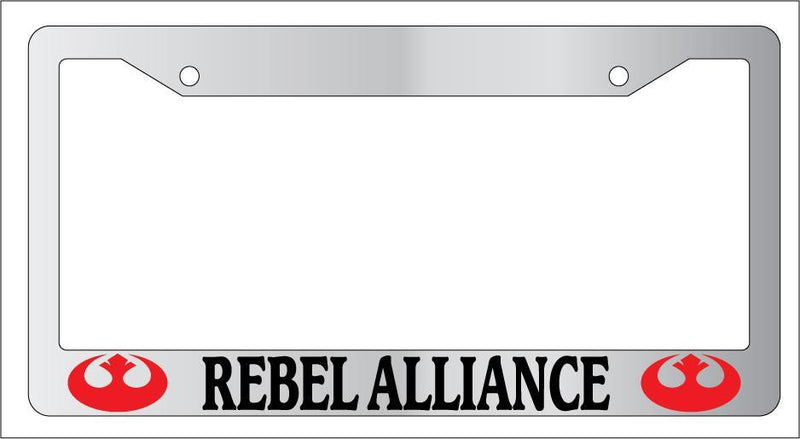 Chrome License Plate Frame For Rebel Alliance (Red) Auto Accessory Novelty 78  Mod-GRAPH9856236-4689