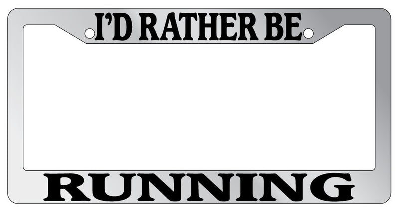 Chrome METAL License Plate Frame I&