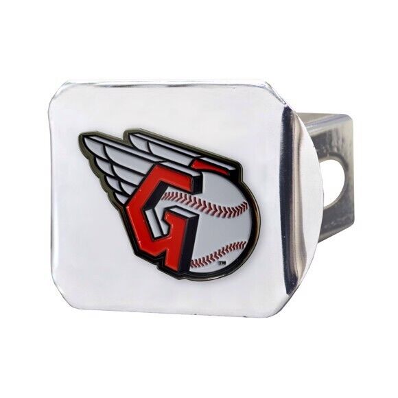 MLB Cleveland Guardians 3D Color on Chrome Metal Hitch Cover