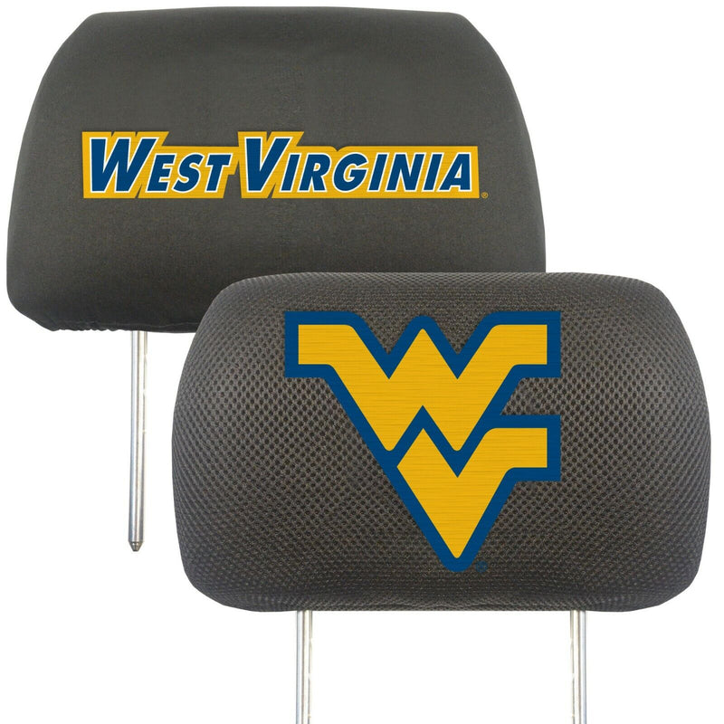 NCAA West Virginia Mountaineers 2-Piece Embroidered Headrest Covers