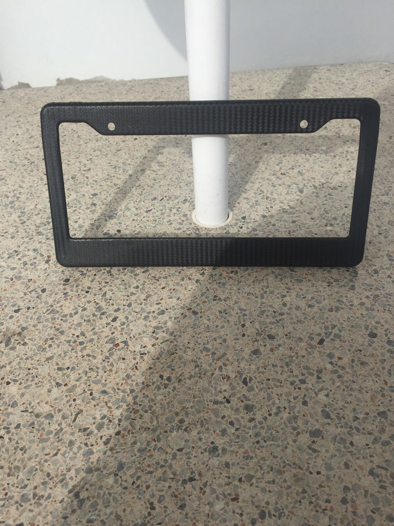 2 x JDM CARBON FIBER PAINTED LICENSE PLATE FRAME US/CANADA SIZE COVER FRONT/REAR