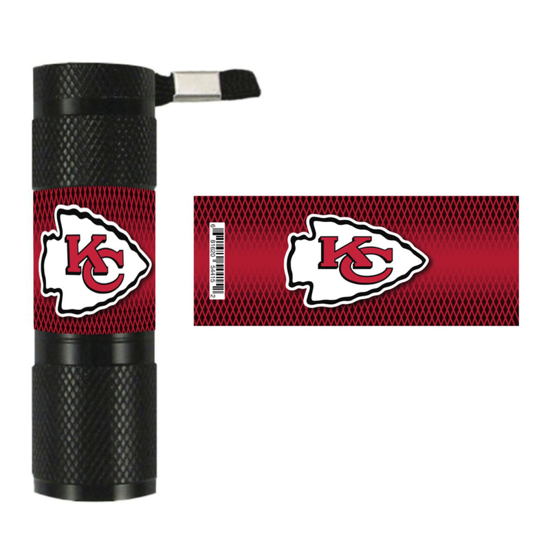 NFL Kansas City Chiefs LED Flashlight 1.1"x.3"x3.4"