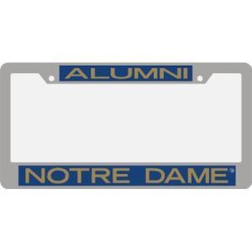 NCAA Notre Dame Fighting Irish Metal Alumni Inlaid Acrylic License Plate Frame