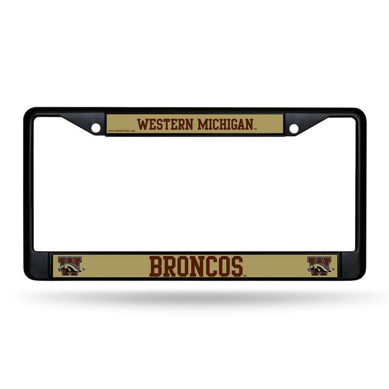 NCAA Western Michigan Broncos Black License Plate Frame