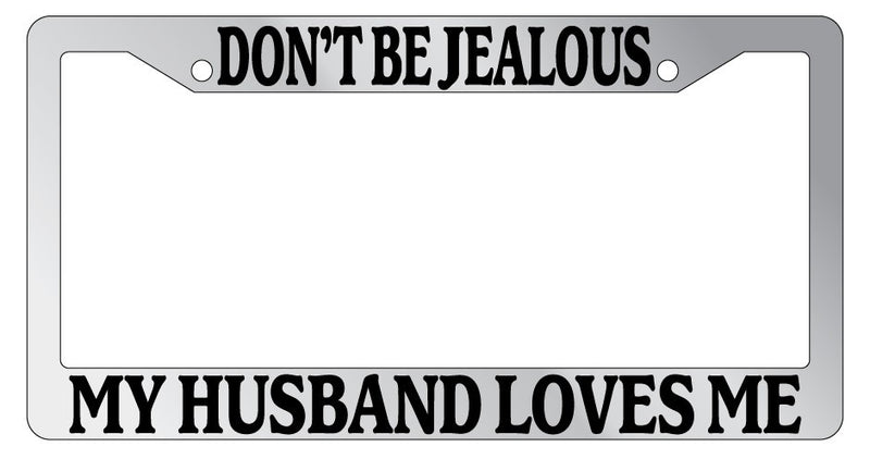 Chrome Metal License Plate Frame Don&