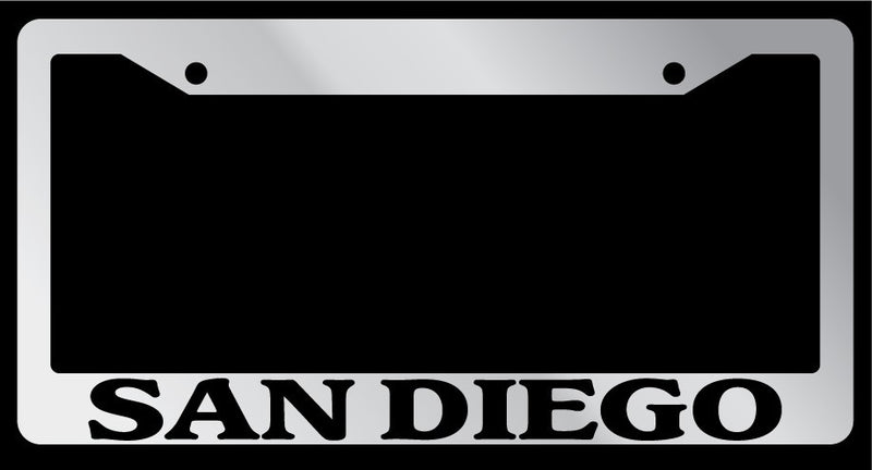 Chrome METAL License Plate Frame SAN DIEGO Auto Accessory  Mod-GRAPH9856236-8112