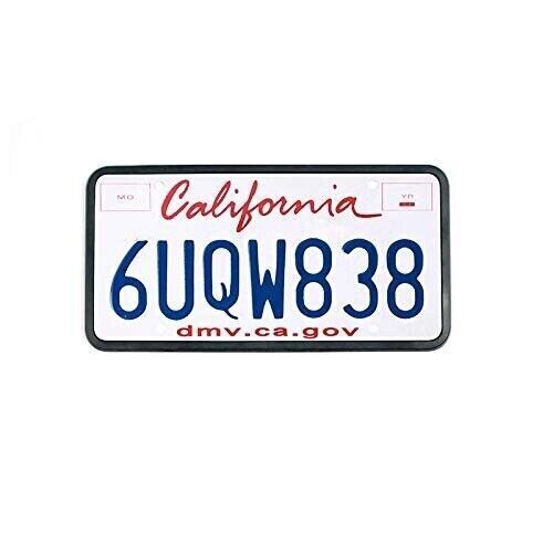 Black - ONE Silicone License Plate Frame Anti-Rattle with Installation Screws