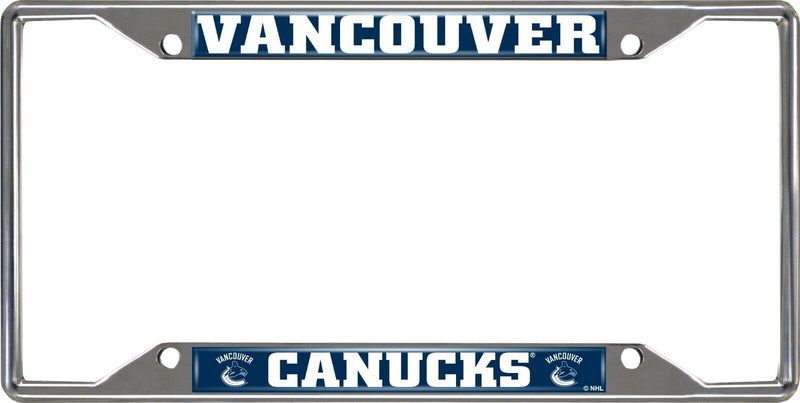 NHL Vancouver Canucks Chrome Metal License Plate Frame