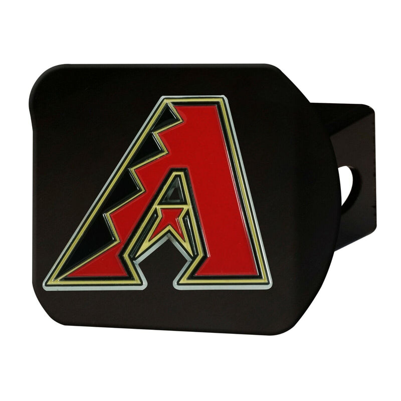 MLB Arizona Diamondbacks 3D Color on Black Metal Hitch Cover