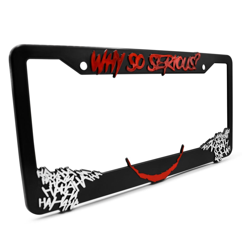 The Joker "Why So Serious" License Plate Frame