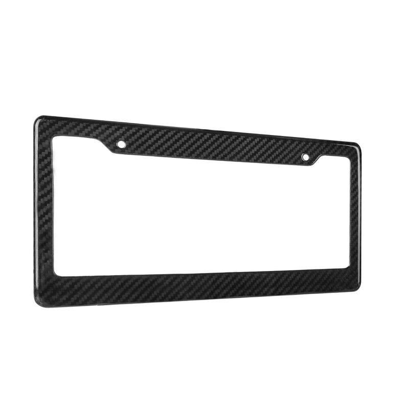 Real Carbon Fiber Wide Top License Plate Frame + Hardware Choose Your Finish