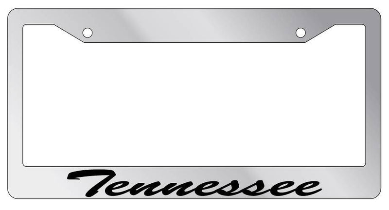 Chrome METAL License Plate Frame Tennessee Cursive Auto Accessory  Mod-GRAPH9856236-8016