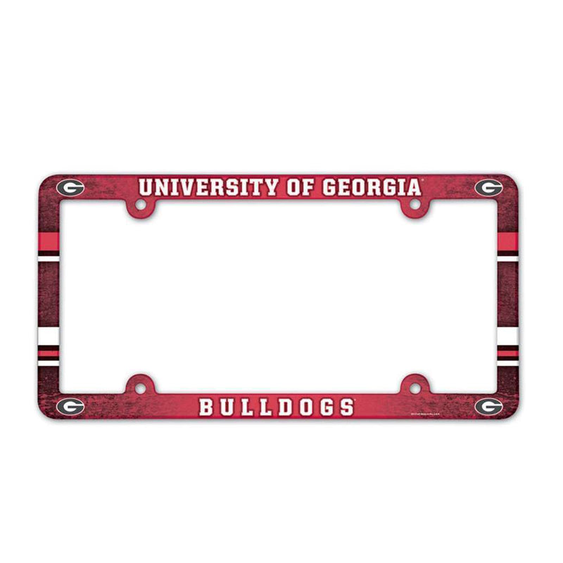 NCAA Georgia Bulldogs Plastic Full Color License Plate Frame