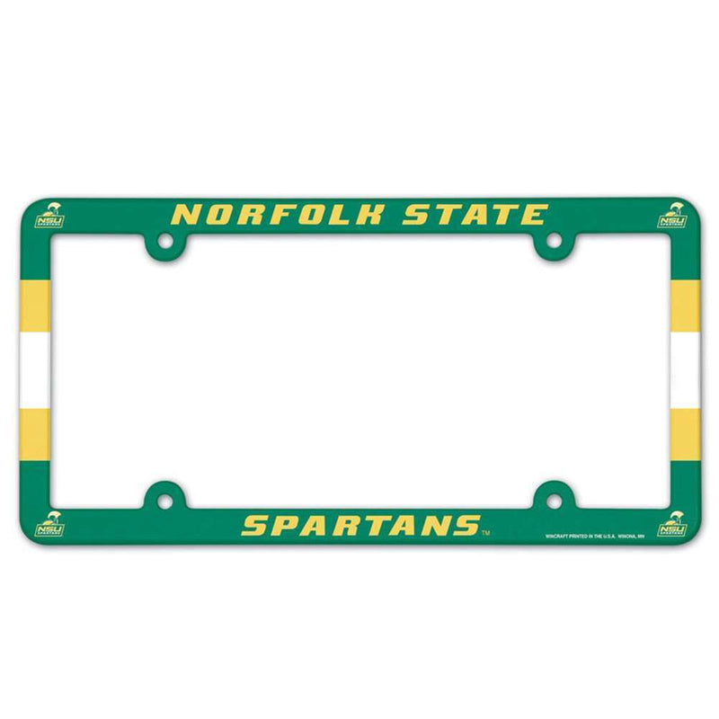 NCAA Norfolk State Spartans Plastic License Plate Frame