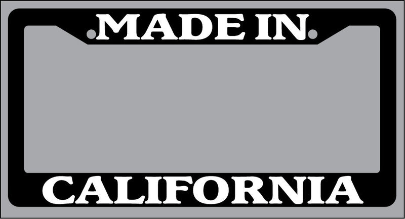 Black License Plate Frame Made in California Auto Accessory 1152  Mod-GRAPH9856236-958