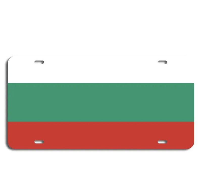 Bulgaria Flag Vanity License Plate Car Truck Accessory European Balkan