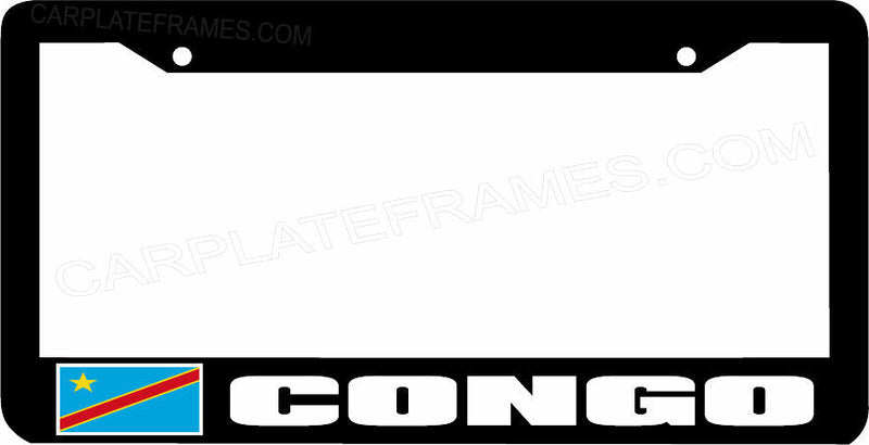 CONGO flag License Plate Frame