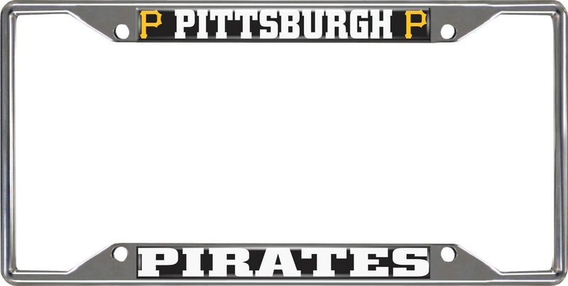 MLB Pittsburgh Pirates Chrome Metal License Plate Frame