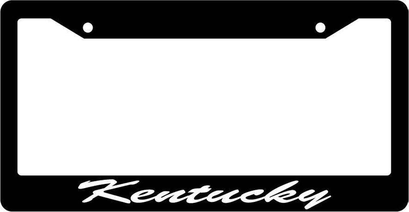 Black License Plate Frame CURSIVE Kentucky Auto Accessory 1085  Mod-GRAPH9856236-1934
