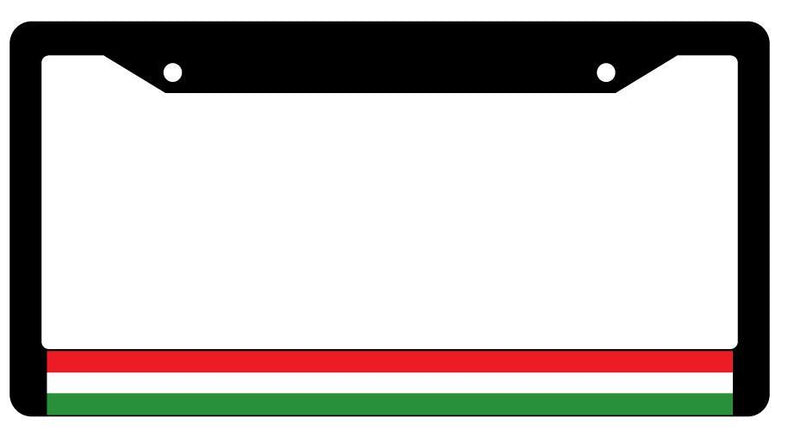 Hungary Black Plastic License Plate Frame Auto Accessory World Flags  Mod-GRAPH9856236-2201