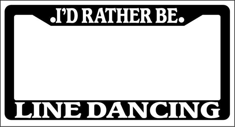 Black License Plate Frame I&