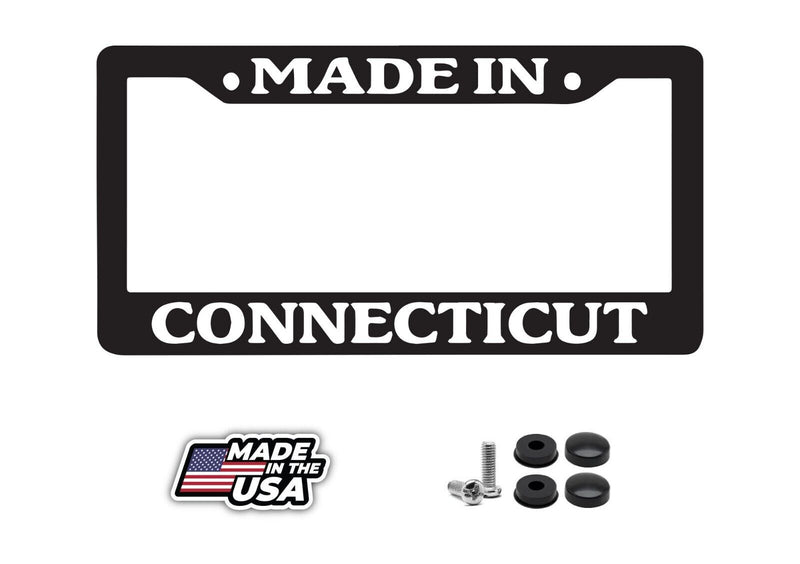 Black License Plate Frame Made in Connecticut Auto Accessory 1197