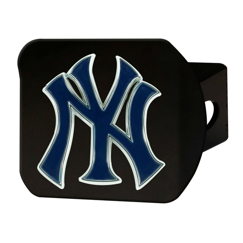 MLB New York Yankees 3D Color on Black Metal Hitch Cover