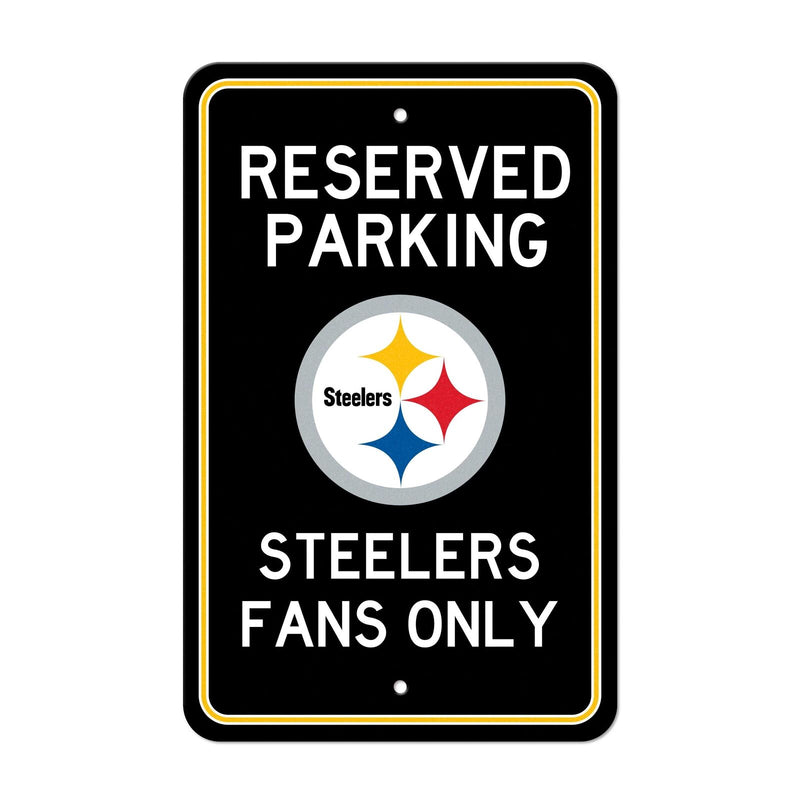 NFL Pittsburgh Steelers Reserved Parking Sign Large Decor 12"x 18"