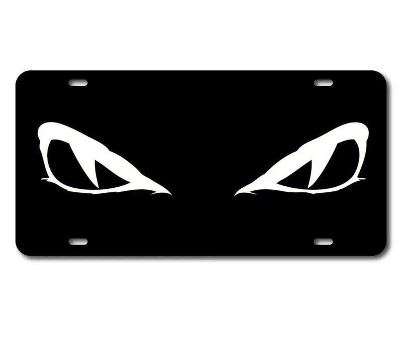 Evil Eyes Viper Snake Vanity License Plate Tag
