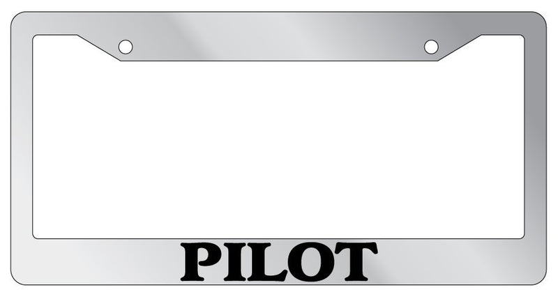 Chrome METAL License Plate Frame PILOT Auto Accessory 1845  Mod-GRAPH9856236-8042