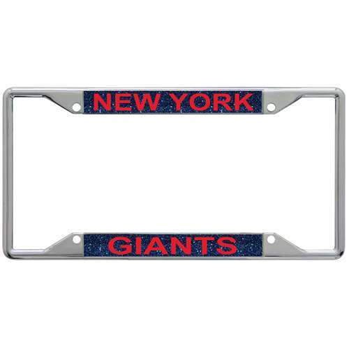 NFL New York Giants Metal Inlaid Acrylic License Plate Frame