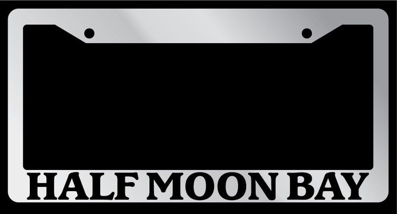 Chrome License Plate Frame "Half Moon Bay" Auto Accessory 1338  Mod-GRAPH9856236-4460