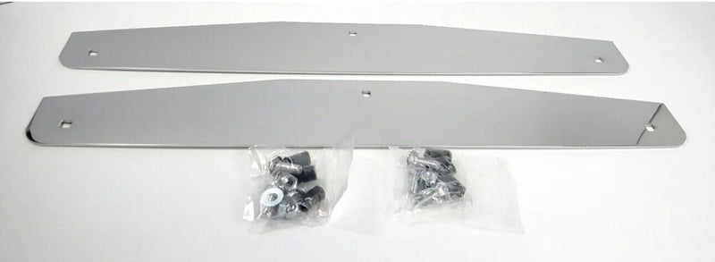 Pair Chrome Mud Flap Weights 24x4 Bolt Thru for Peterbilt Freightliner Kenworth