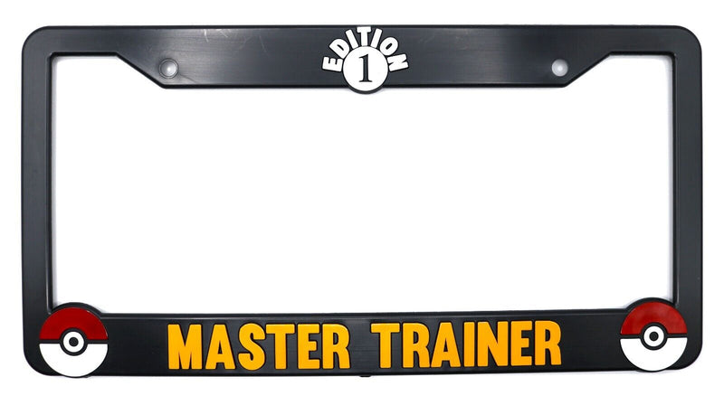 Master Trainer for Pokemon License Plate Frame