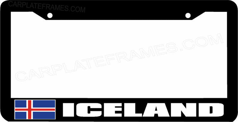 ICELAND flag License Plate Frame