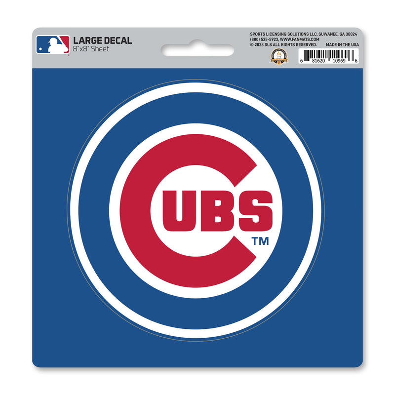 MLB Chicago Cubs Decal Large 8"X8" Auto RV Boat Cooler Luggage