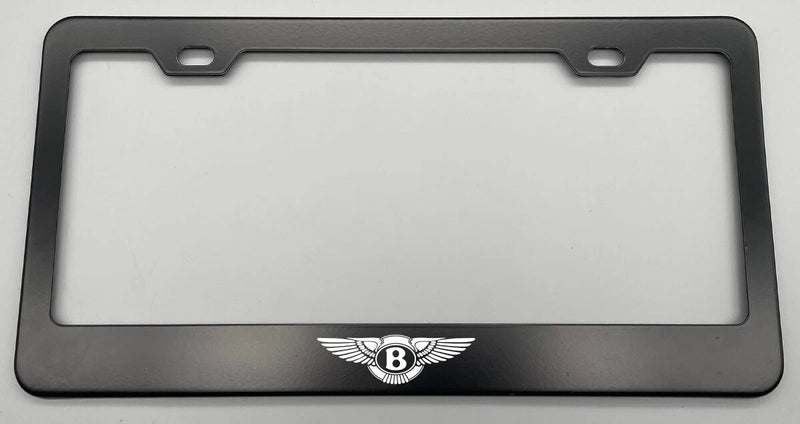 Laser Engraved Stainless Steel Finished License Plate Frame Bentley