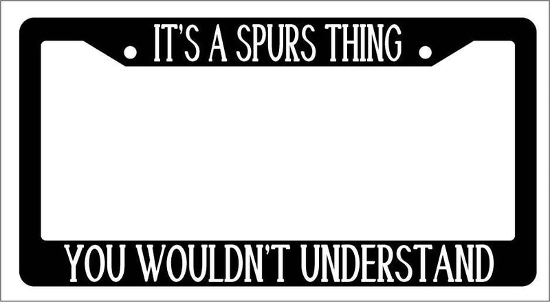 Black License Plate Frame IT&