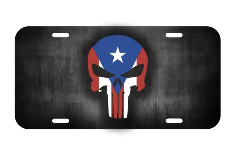 Puerto Rico Rican Punisher Vehicle License Plate Front Tuner PR NEW San Juan