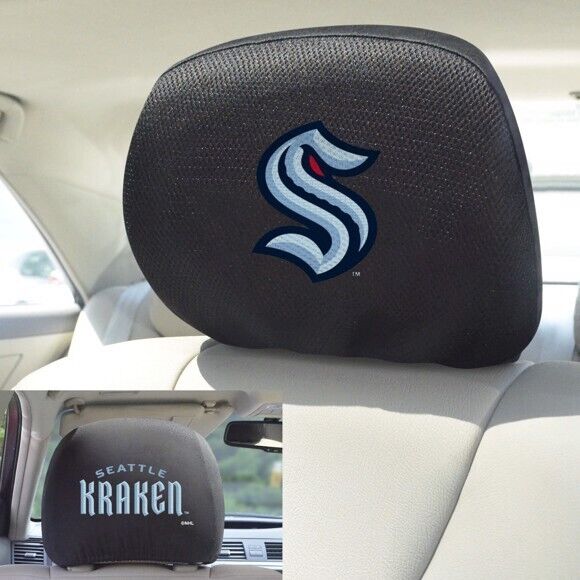 NHL Seattle Kraken Embroidered 2-Piece Headrest Cover