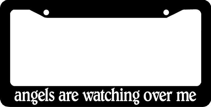 ANGELS ARE WATCHING OVER ME CHRISTIAN License Plate Frame