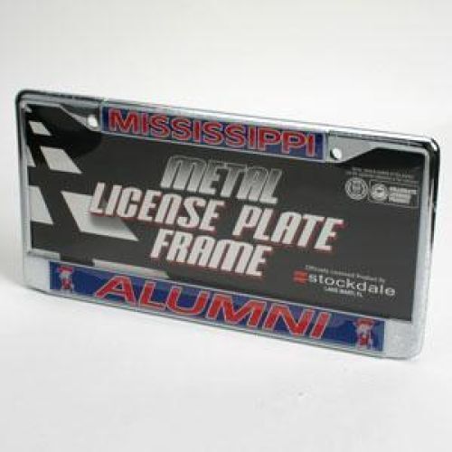 Mississippi "alumni"  License Plate Frame - Chrome