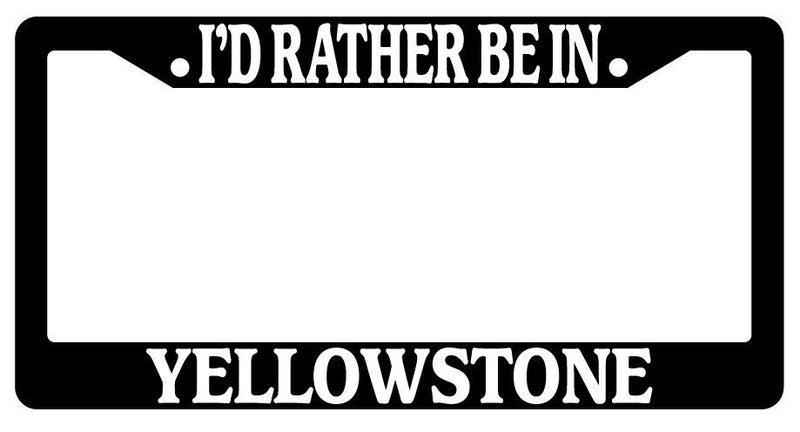 Black License Plate Frame I&