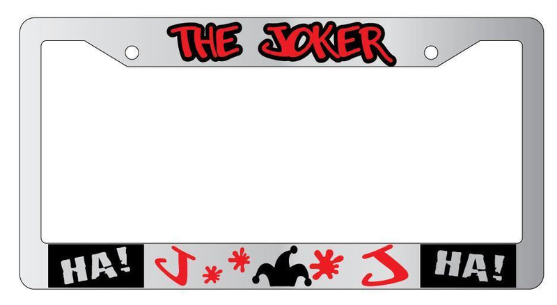 The For Joker Chrome License Plate Frame DC  Mod-GRAPH9856236-4156