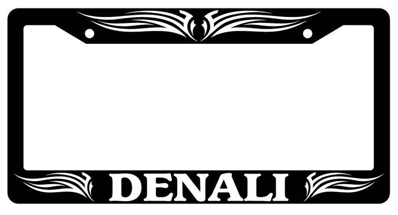 Black License Plate Frame DENALI TRIBAL 