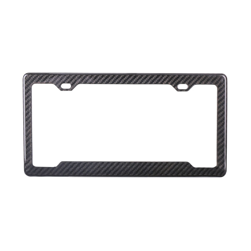 Real 100% Carbon Fiber license Plate Frame cover original 3k twill design v2