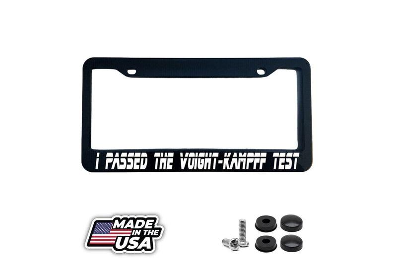 I Passed The Voight-kampff Test Black License Plate Frame BLADE RUNNER FANS!!